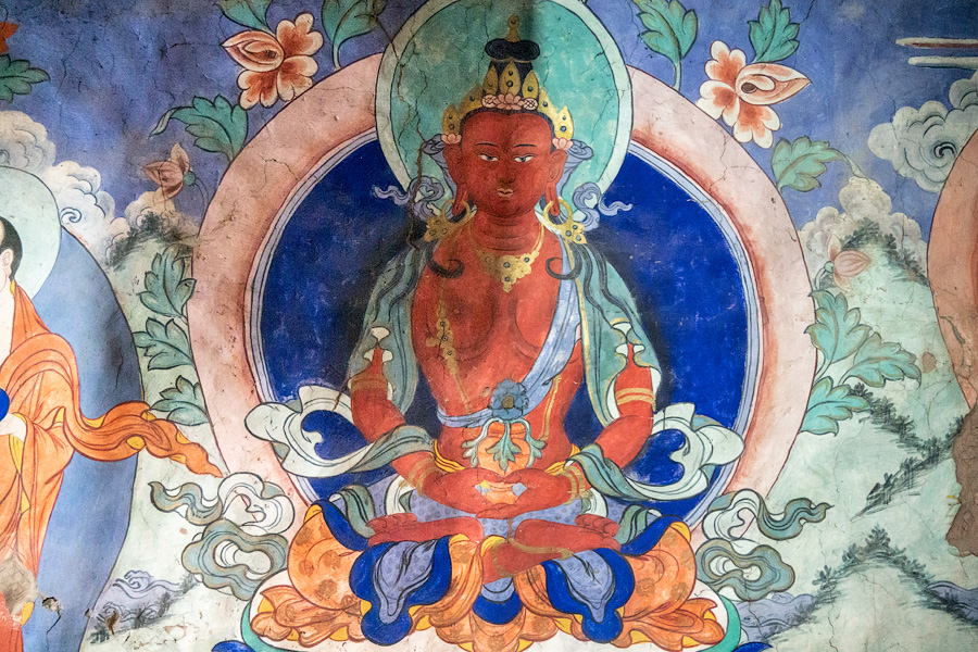 Будда Амитабха. Фрески Энса гомпы