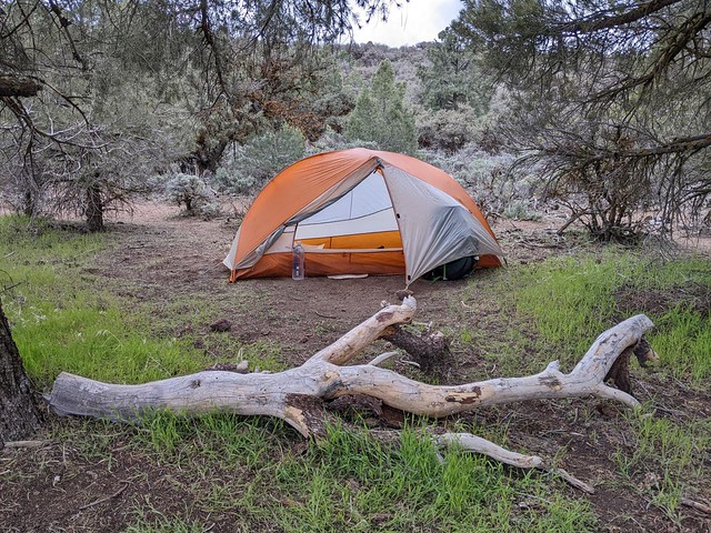 2850 My tent and campsite at Pacific Crest Trail mile 579 north of Tehachapi Pass