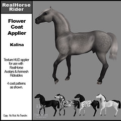 Elite Equestrian's RealHorse Flower Coat Applier- Kalina