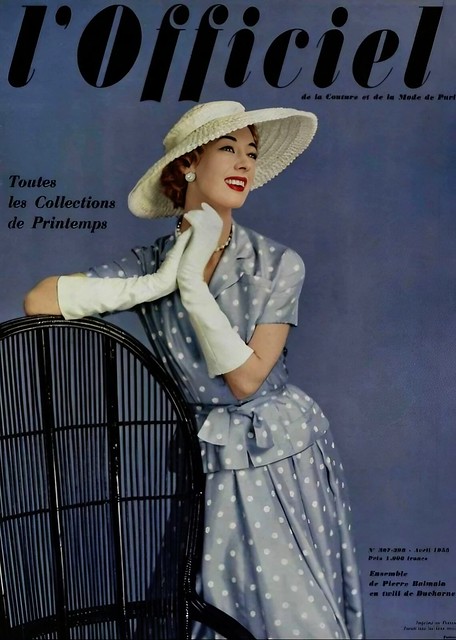 Pierre Balmain pour Christian Dior Collection Haute Couture Printemps/Été 1955.