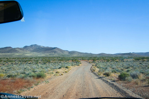 Heading south on the Greenwater Valley Road, Death Valley National Park, California