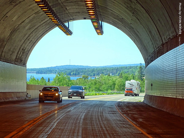 Exiting Silver Creek Cliff Tunnel on MN-61 South, 15 July 2022