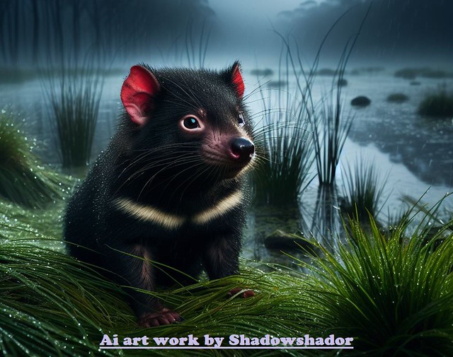 Tasmanian devil (Sarcophilus harrisii) Ai art