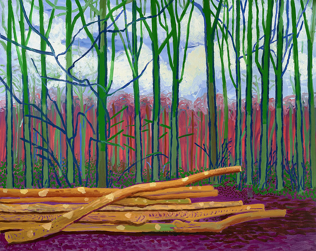 David Hockney - Felled Trees [2008]