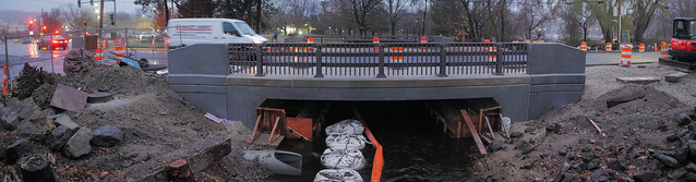 Lake Street Bridge construction, Winchester - 2023 November 22