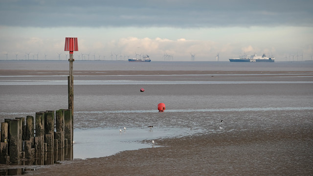 The River Humber from Cleethorpes Beach