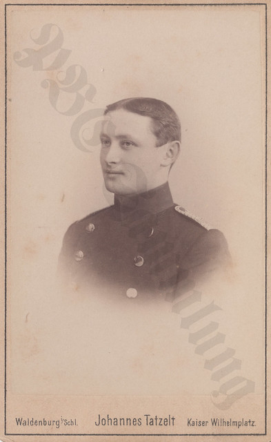 Secondelieutenant (later Hauptmann) Wilhelm Kirsch, Infanterie-Regiment Nr. 63, 1893.  KIA 1914