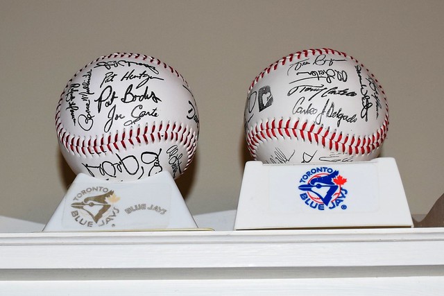A Pair of Autographed Toronto Blue Jays Baseballs
