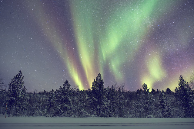 Northern lights near Utsjoki | Lappland | Finnland