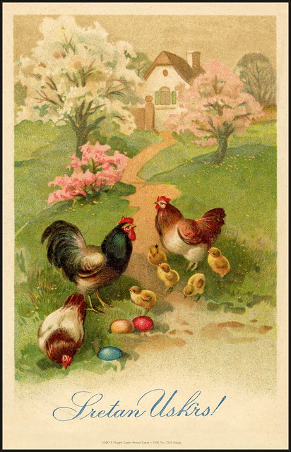 10483 R Happy Easter Sretan Uskrs ~ 1928. No. 2145 Amag.