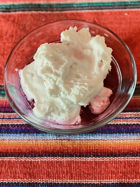Cranberry Apple Sauce With Whipped Cream