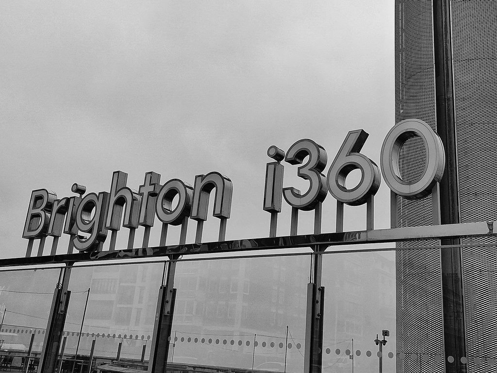 Brighton i360 sign b&w | 1618 | mark | Flickr