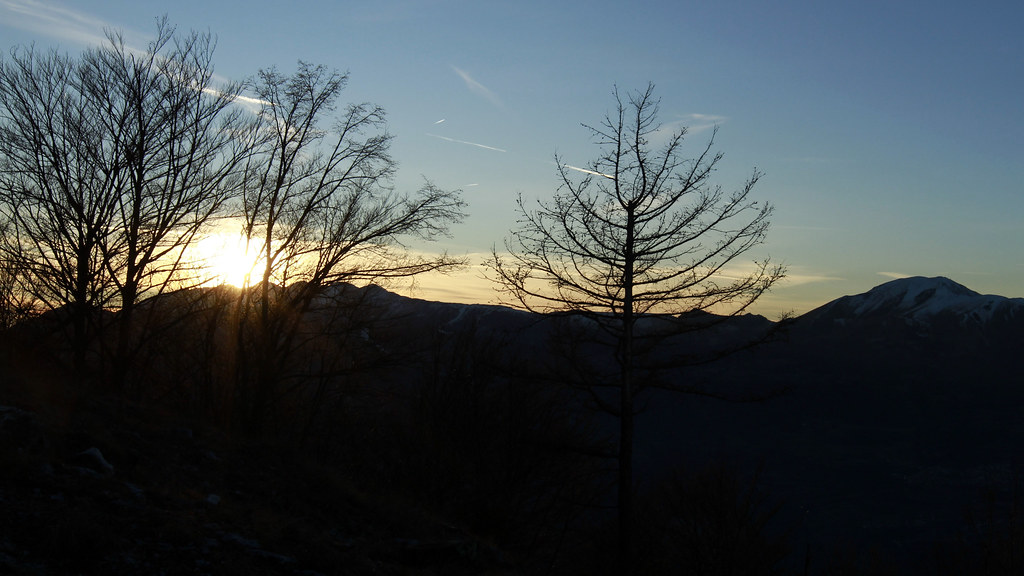 Monte Baldo range at sunset.
