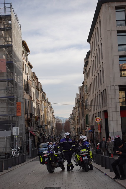 Marseille, rue de Rome avant manif