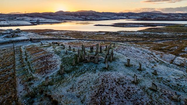 Fire and Ice at Callanish standing stones