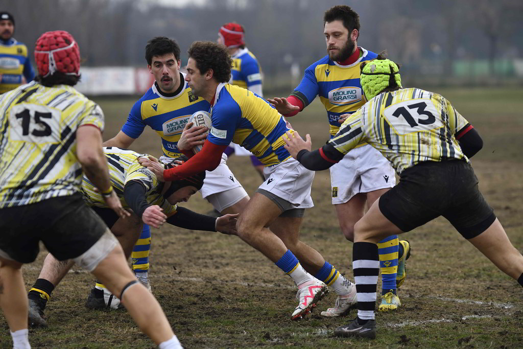 2023/24 - PRIMO XV - RPFC vs Amatori & Union Rugby Milano 14.01.24 (foto Basi)