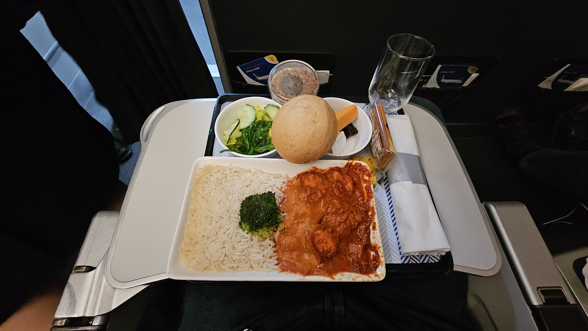 The Ruby curry served on board the BA flight back to Heathrow