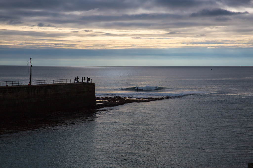 Across The Harbour Arm, Porthleven, Cornwall