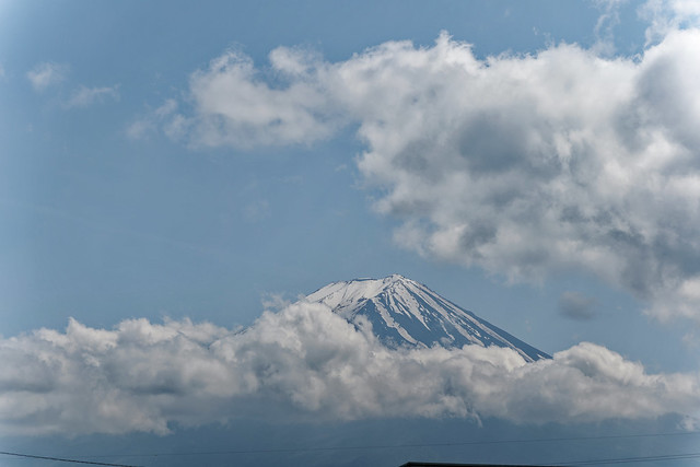 Mount Fuji and clouds