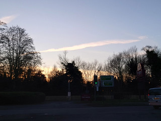 Kings Norton sunset from Pershore Road South