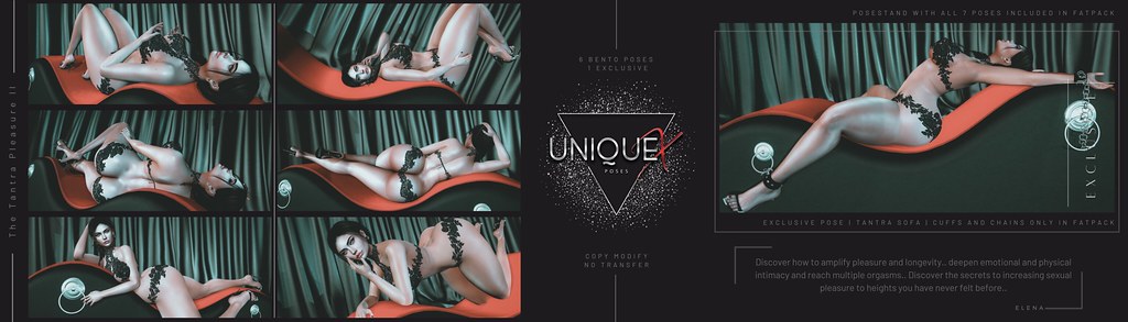 NEW Release! UNIQUE X Poses | The Tantra Pleasure II [Black Fair Event]