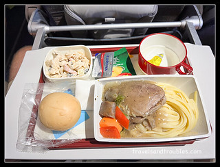 Beef and Noodles Philippines Airlines