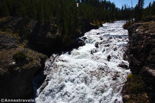 "Waterfall" in the Chute beyond Sheepeater Cliff, Yellowstone National Park, Wyoming
