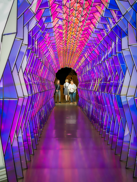 Olafur Eliasson’s One-way color tunnel
