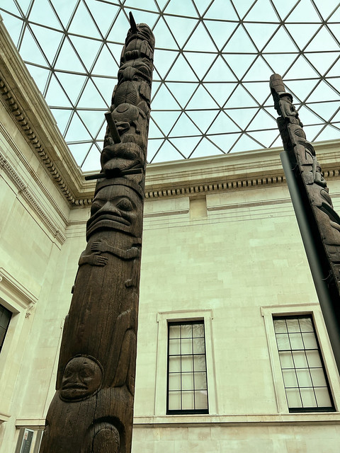 Totems from B.C. at the British Museum