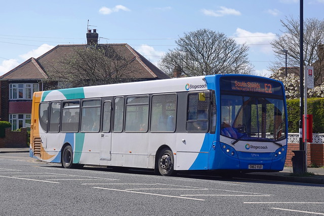 Stagecoach 27914 SN63VUO is seen in Sunderland on 11 April 2023.