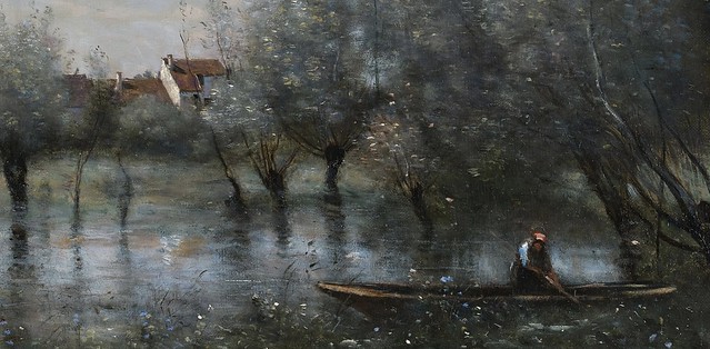 Jean-Baptiste-Camille Corot - Inondation dans une saulie (detail_