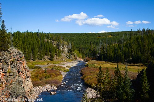 Views downstream from the Chute near Sheepeater Cliff, Yellowstone National Park, Wyoming