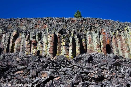 Basalt columns on Sheepeater Cliff, Yellowstone National Park, Wyoming