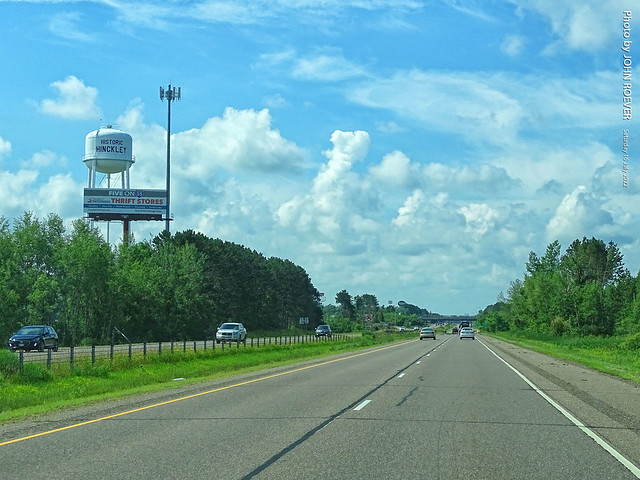 I-35 South in Hinckley, 16 July 2022