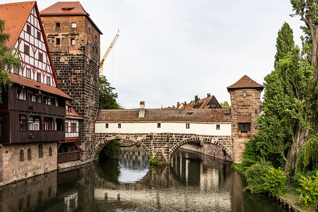 Henkerbrücke, Nuremberg, Middle Franconia, Franconia, Bavaria, Germany