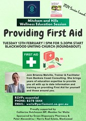 Mitcham and Hills - Wellness Education Session Providing First Aid