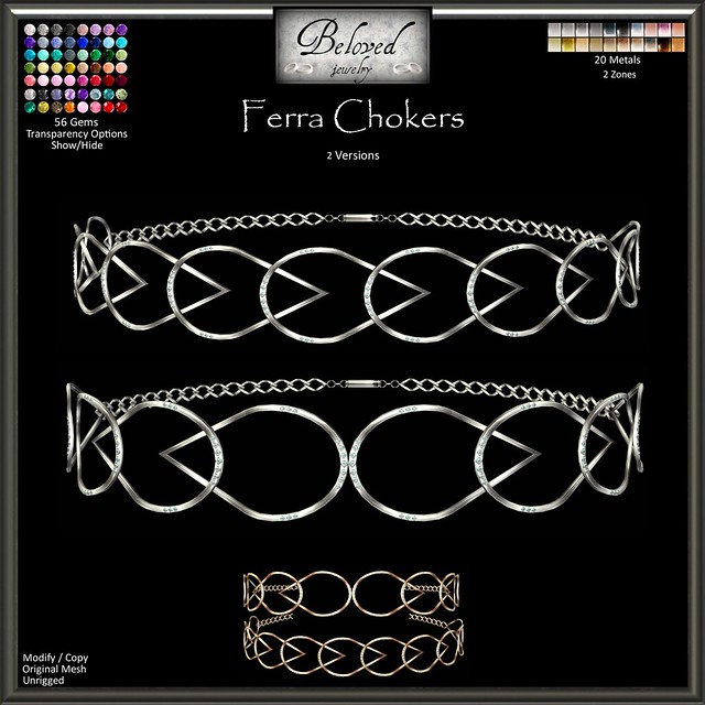 Beloved Jewelry : Ferra Chokers