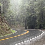 Rainy California State Route 20 Willits, California