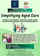 Mitcham and Hills - Wellness Education Session Simplifying Aged Care