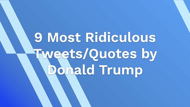 9 Most Ridiculous Quotes by Donald Trump - AhaSave