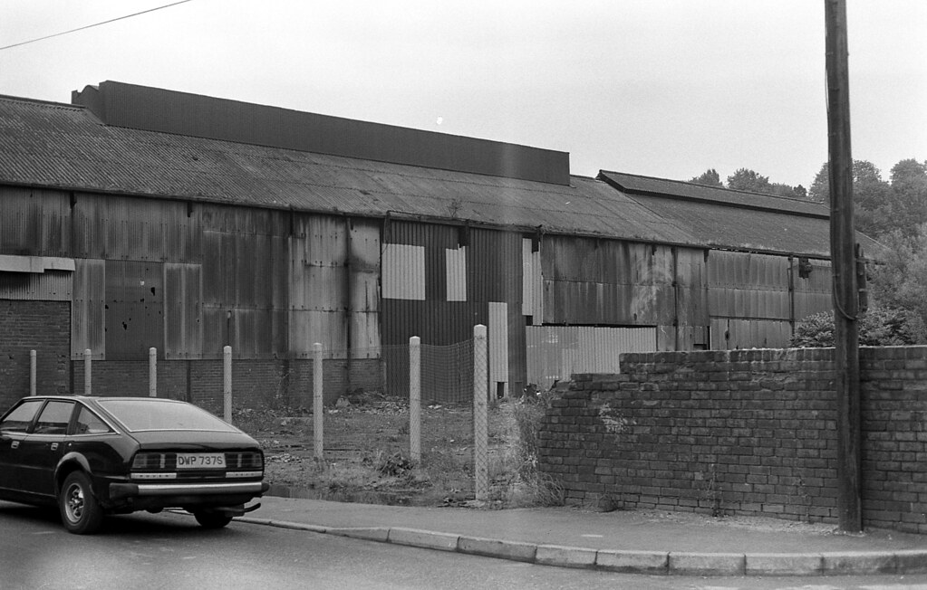 The rear of Derbyshire wagon and Carraige works, New Whittington