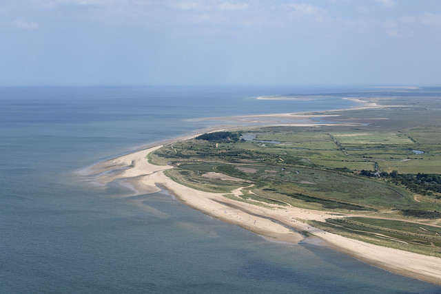 Holme Dunes aerial image - Norfolk Wildlife Trust Nature Reserve on the north west coast of Norfolk