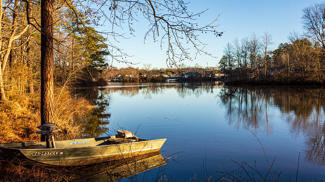 Bass Boat @ Swift Creek Reservoir - Midlothian, VA, USA