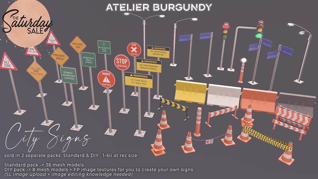 Atelier Burgundy . City Signs TSS