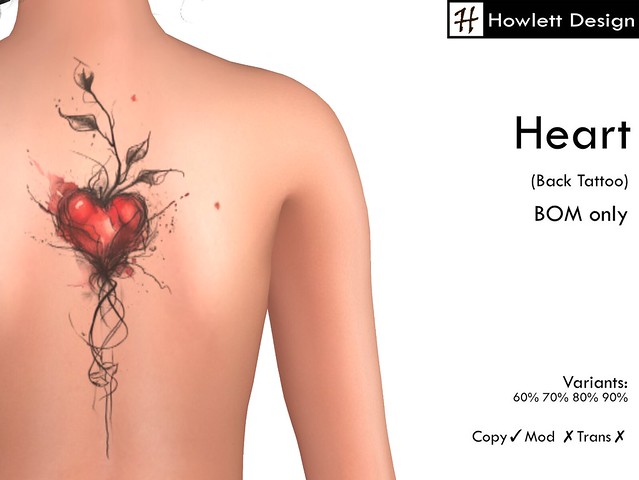 [HDesign] Heart (Back Tattoo)