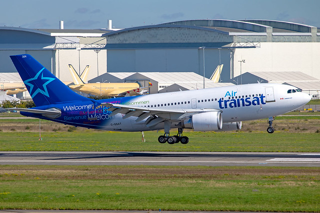 Air Transat - Airbus A310-308 C-GSAT @ Toulouse