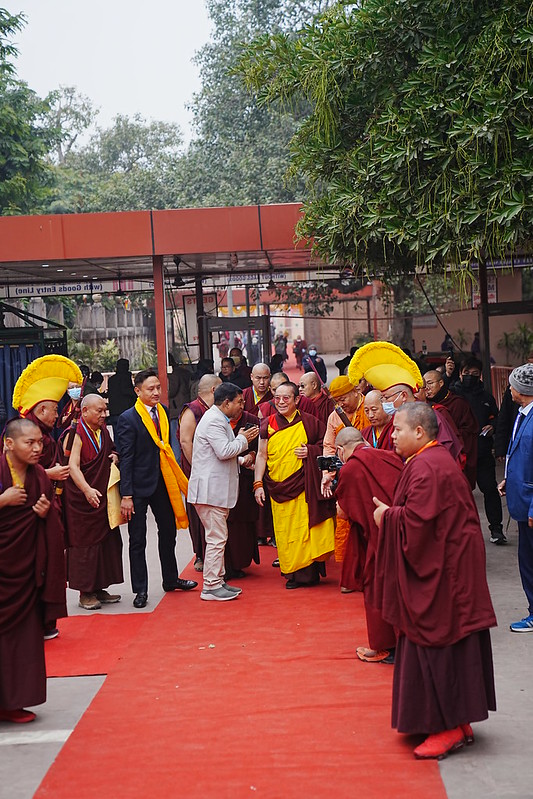 2024.01.19 Kenting Tai Situ Rinpoche visits the Mahabodhi Temple