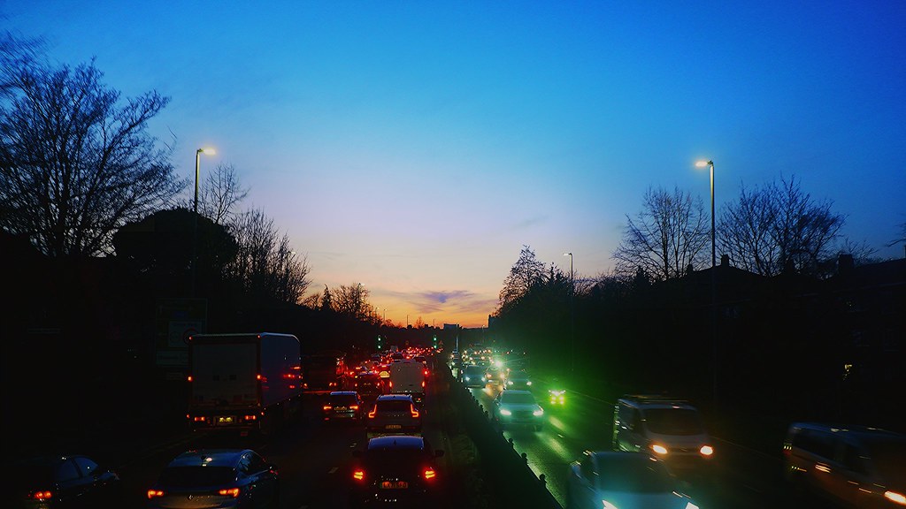 Dusk Traffic on the M4