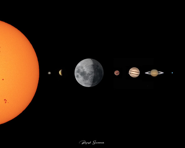 Solar system (composite image)