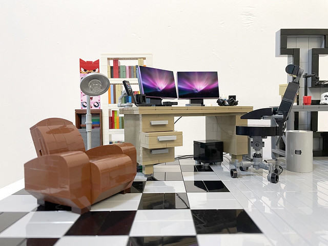 Lego MOC Graphic Designer Office setup - atana studio